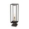 Z-Lite Dunbroch 1 Light Outdoor Pier Mounted Fixture, Deep Bronze + Outdoor Brass & Clear 584PHBS-SQPM-DBZ - alternate 3
